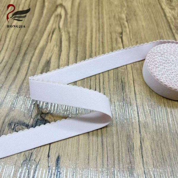 High Tenacity 25mm Picot Edge Bra Elastic Band Polyamide Underwear Elastic Shoulder Strap Non-slip Plush Bra Elastic Strap