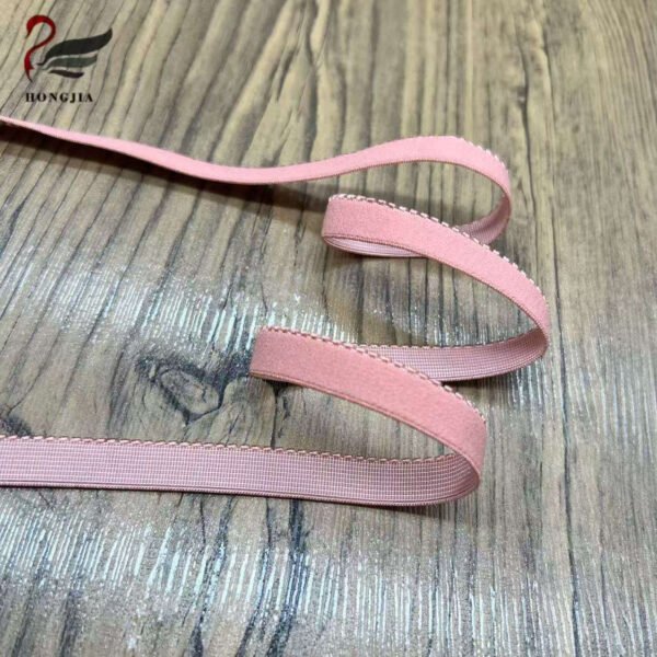 Wholesale 12cm Soft Plush Bra Elastic Band Non-slip Underwear Shoulder Strap Woven Picot Edge Elastic Bra Strap