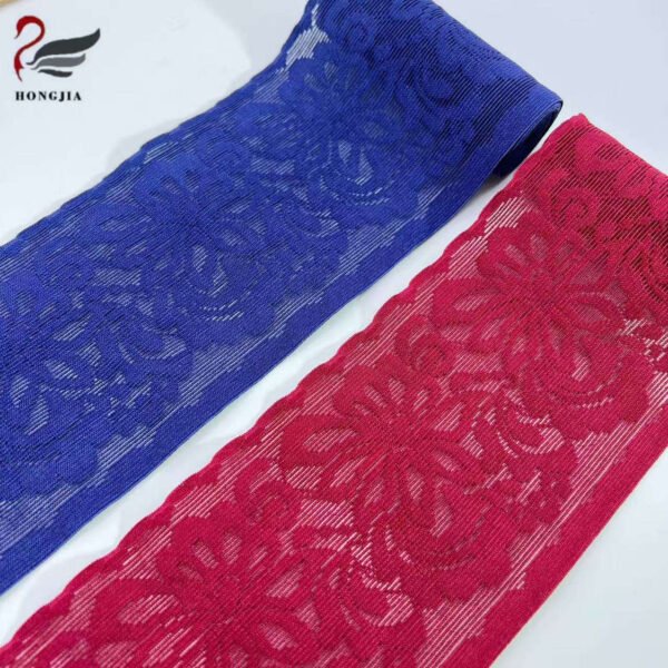 Crochet Jacquard Elastic Strap Knitted Fancy Waistband DIY Sewing Wide Lace Trim Elastic Band