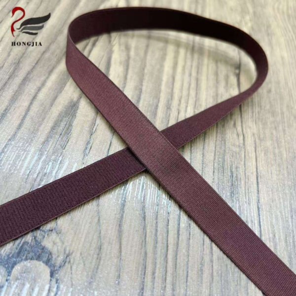 Customizable 12mm 15mm Multi-color Soft Polyamide Shiny Stain Bra Elastic Band Elastic Tape Bra Shoulder Strap for Lingerie