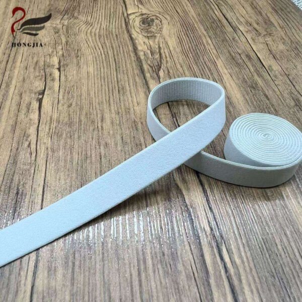 High Quality 15mm Soft Polyamide Bra Elastic Tape Plush Elastic Band Polyamide Non-slip Elastic Bra Straps