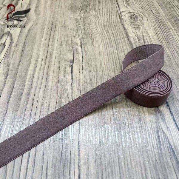 Wholesale Custom 15mm Skin-Friendly Plush Polyamide Elastic Band Anti-slip Elastic Bra Straps for Lingerie