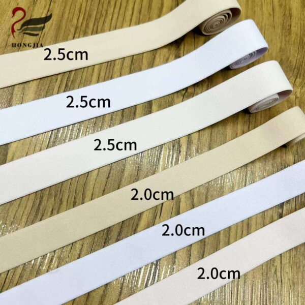 Custom 25mm Lingerie Soft Bra Elastic Tape Polyamide Elastic Bra Strap Skin-Friendly Bra Elastic Band for Lingerie