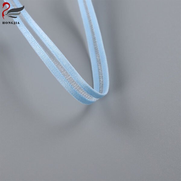 OEM ODM 10mm Soft Polyamides Bra Elastic Band Breathable Fish Silk Elastic Band for Intimate Apparel