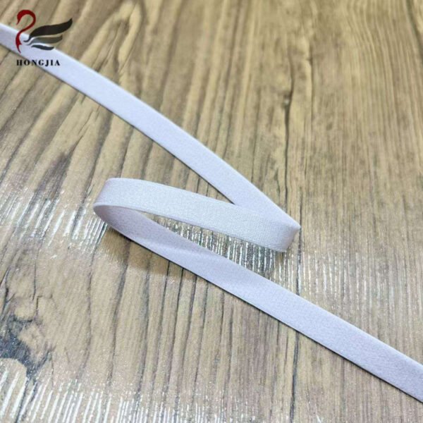 Custom Color 10mm Shiny Glossy Bra Elastic Strap Polyamide Anti slip Bra Elastic Shoulder Strap Band for Bras