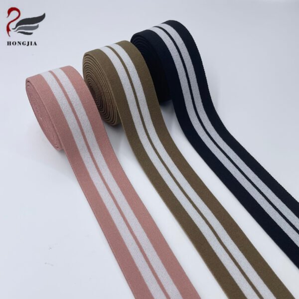 Hongjia Webbing Custom Elastic Band for Bra Strap Waistband and Lingerie Elastic Strap