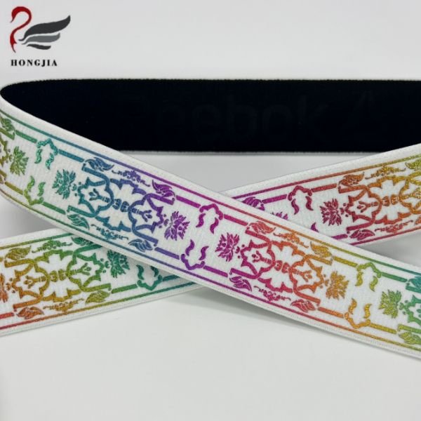Computer Jacquard Elastic Band High Flexibility Fancy Fashion Printing Band