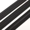 Custom Logo Black Durable Silicone Gripper Elastic Tape Non-slip Silicone Elastic Band for Garment