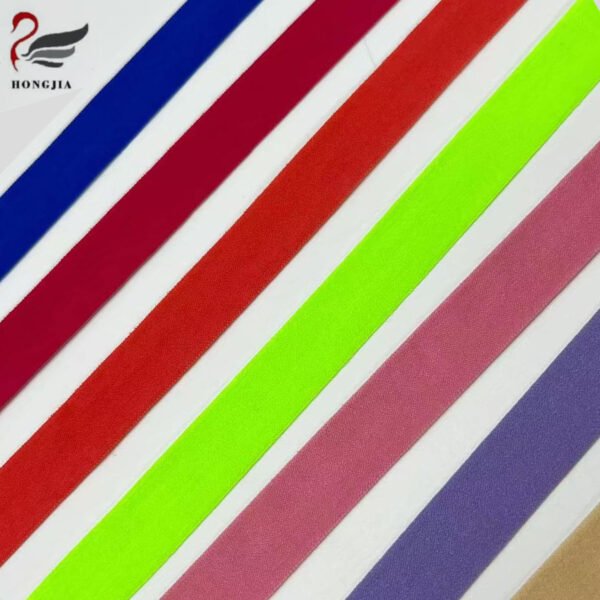 Main-05 In Stock Fold Over Elastic for Garments Binding Tape Decoration Elastic Bands for Hemming