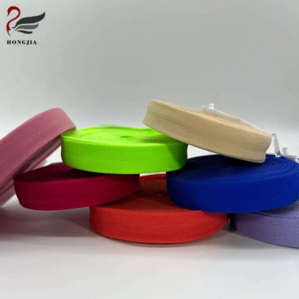 Factory Elastic Strap for Hemming Decoration Sewing Binding Tape Fold Over Elastic for Clothing