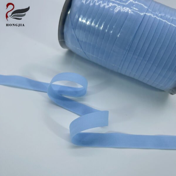 Custom Soft Nylon Spandex Underwear Accessories Fold Over Elastic Trim Wholesale Lingerie Fold Over Elastic Band