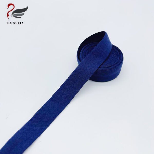 Factory Wholesale Solid Color Soft Nylon Elastic Waistband Band Edging Webbing Flat Fold Over Elastic