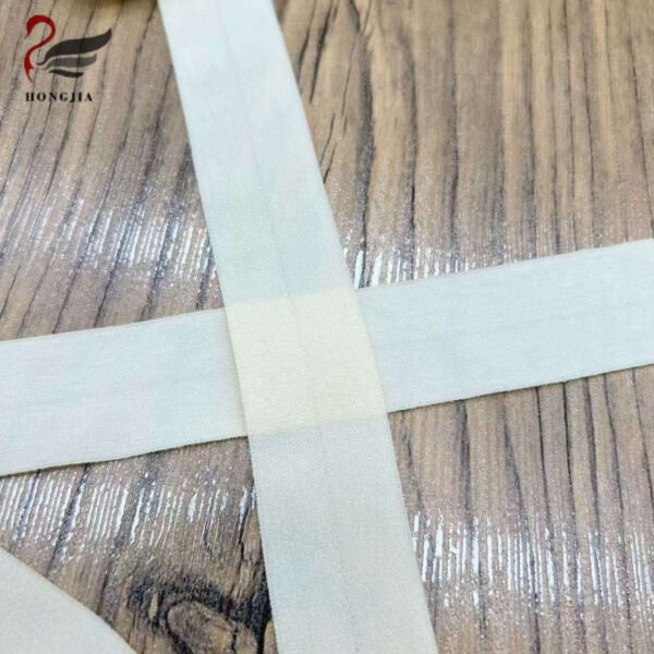 Wholesale Thin 25mm Folded Elastic Band Polyamide Elastic Binding Tape Fold Over Elastic for Garment