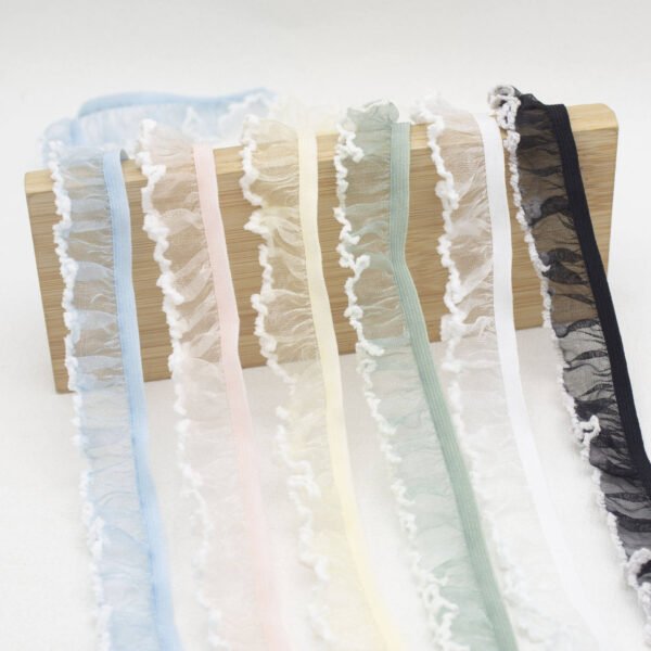 Customized 20 mm Lace Elastic Webbing Sewing Accessories Garment Elastic Band Lace Frontal
