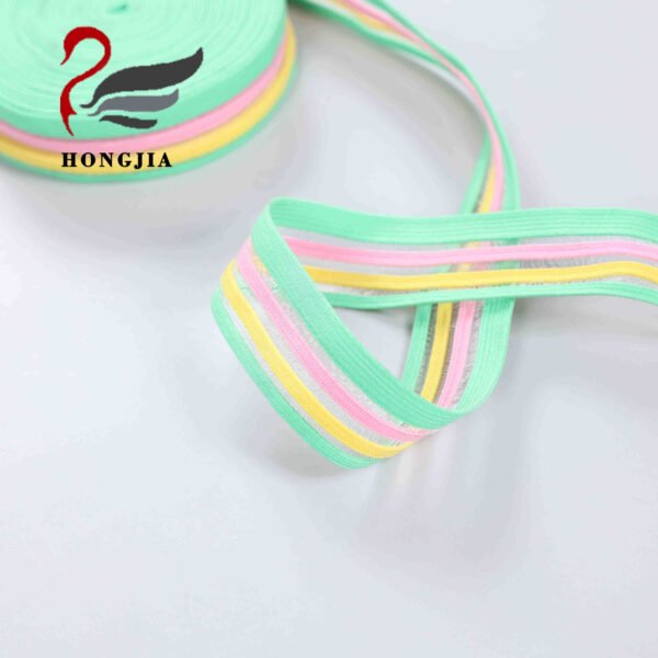 Eco-friendly Design Custom Your Own GYM Binding Tape Elastic Band for Pants and Sportswear