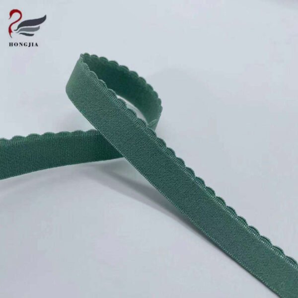ISO Certified 15mm 20mm Soft Picot Edge Elastic Band Nylon Underwear Shoulder Strap Plush Bra Elastic Strap
