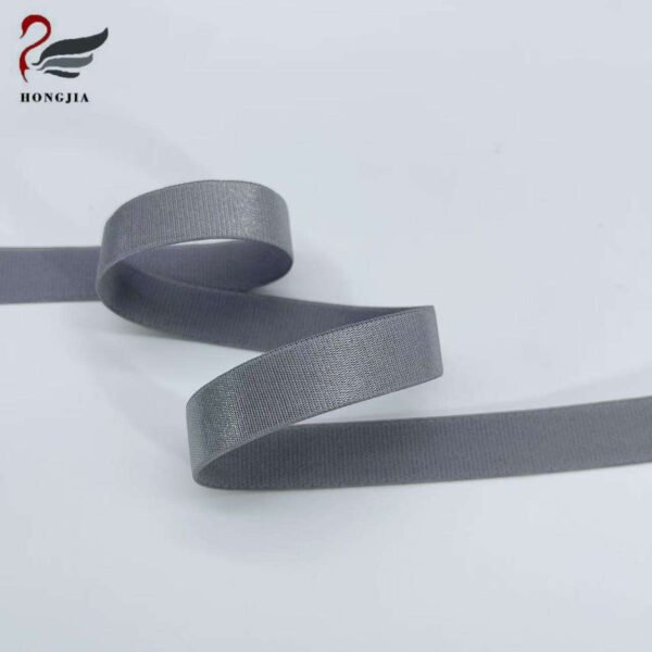 Factory Customizable Colors Shiny Elastic Nylon Jacquard Band Non-slip Bra Shoulder Strap for Clothing