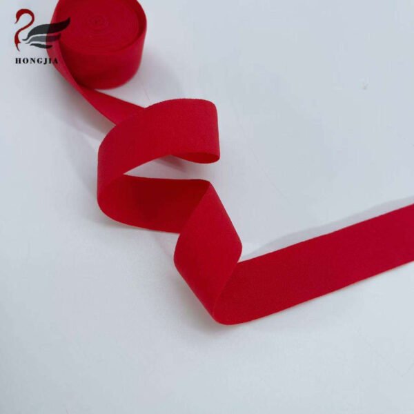 Main-06 Wholesale Customizable logo Printed Soft Nylon Elastic Band Neck Strap Bra Lingerie Tape Elastic Webbing