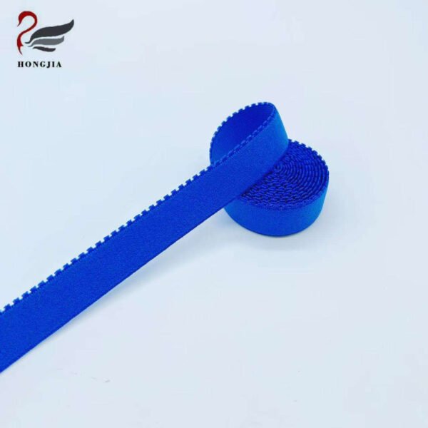 Wholesale 15mm Nylon Elastic Band Picot Edge Elastic Trim Webbing Non slip Elastic Shoulder Straps for Bra