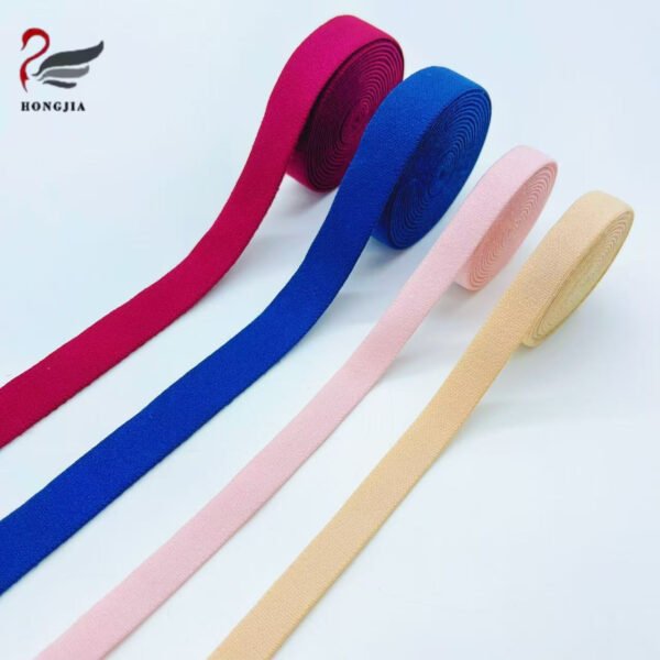 Customizable Multi-color Plush Anti-slip Elastic Bra Straps Nylon Knitted Underwear Elastic Band