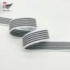 Factory Wholesale 25mm Colorful Striped Printing Elastic Band Bra Shoulder Strap Knitted Underwear Elastic Band