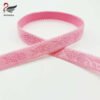Wholesale Custom logo 18mm Colorful picot edge Jacquard Elastic Band Nylon Anti-slip Shiny Elastic Bra Straps for Underwear