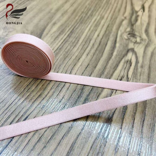 Wholesale 10mm Soft Skin Shiny Underwear Bra Elastic Band Anti-slip Adjustable Plush Bra Elastic Straps