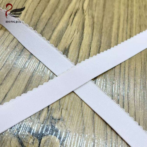 High Tenacity 25mm Picot Edge Bra Elastic Band Polyamide Underwear Elastic Shoulder Strap Non-slip Plush Bra Elastic Strap