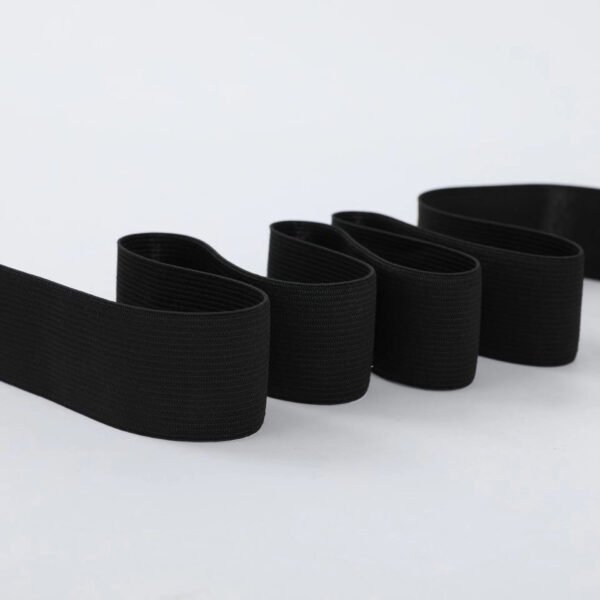 Wholesale Factory Custom Woven Elastic Tape Waistband for Underwear 25mm 30mm 40mm Bags Shoes Latex Jacquard Technics Time Lead