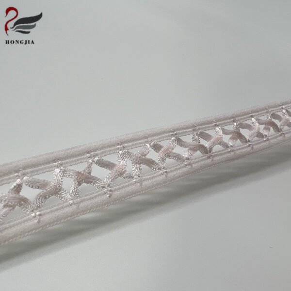 Main-06 White Crochet Elastic Tape Hollow Sewing Garment Webbing Soft Mesh Elastic Band for Clothes