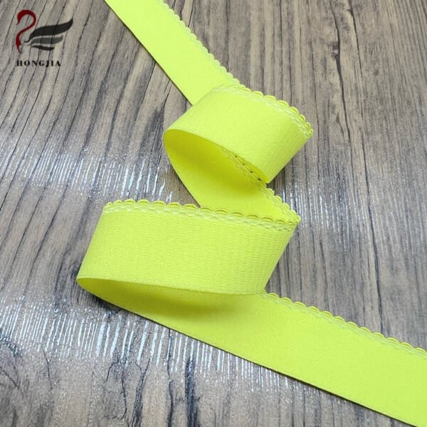 Main-06 Cheap Price 12mm 25mm Picot Elastic Bra Strap Band Scalloped Lingerie Elastic Trim Non-slip Bra Shoulder Strap