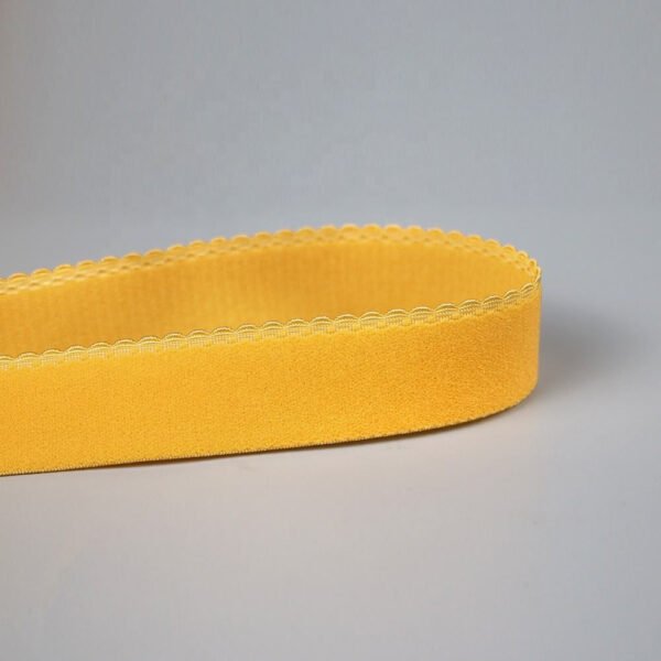 Main-06 High Quality Soft Plush Scalloped Lingerie Elastic Band Polyamides Picot Edge Bra Strap Elastic