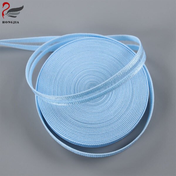 OEM ODM 10mm Soft Polyamides Bra Elastic Band Breathable Fish Silk Elastic Band for Intimate Apparel