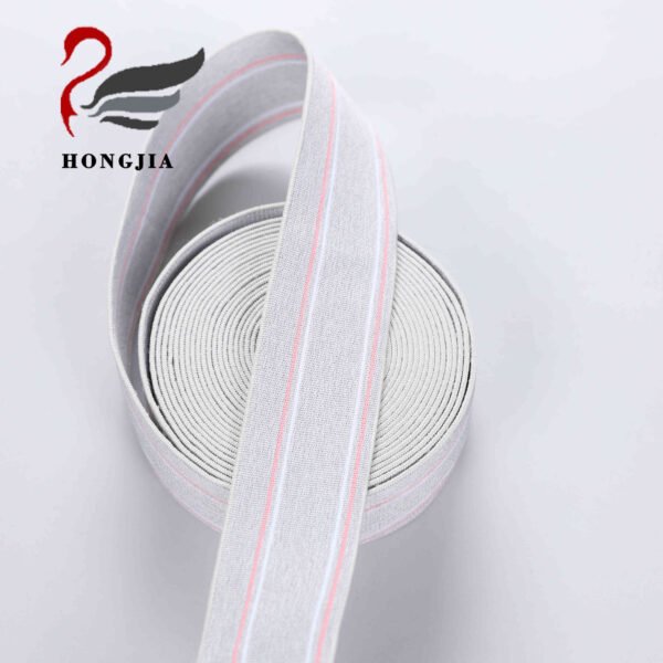 Wholesale Custom 35mm Soft Jacquard Elastic Waistband Knitted Woven Underwear Elastic Band Nylon Jacquard Elastic Band