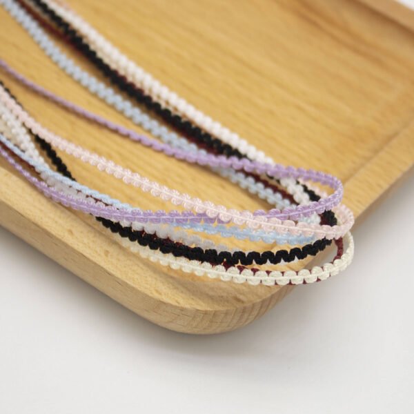 Wholesale Custom Weaving Lace Webbing Clothing Direct Sales Reasonable Price Fine Elastic Band