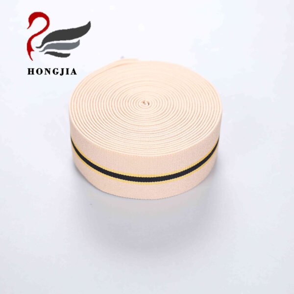 Wholesale Eco-friendly 30mm Striped Knitted Nylon Underwear Elastic Band Elastic Waistband Jacquard Elastic Bands