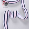 Wholesale 20mm Shiny Polyamide Elastic Waistband Band Stripes Jacquard Elastic Band for Underwear