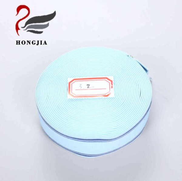 Wholesale Custom logo 32mm Polyamide Jacquard Elastic Band Elastic Waistband Stripe Elastic Band for Underwear