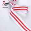 Wholesale Custom logo 32mm Shiny Elastic Band Polyamide Elastic Waistband Stripe Jacquard Elastic Band