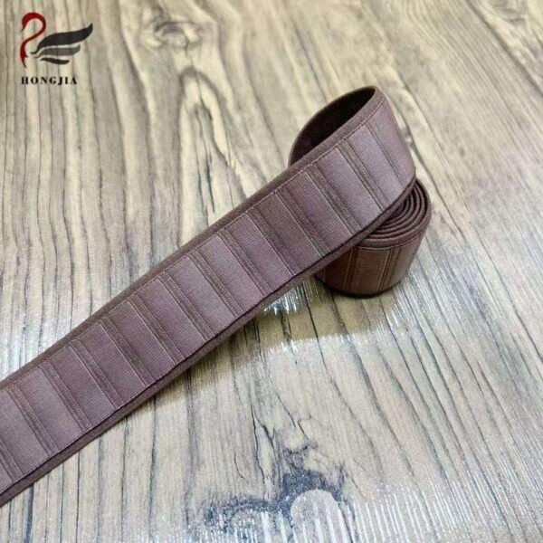 High Quality 30mm Width Soft Anti slip Bra Elastic Strap Polyamide Jacquard Elastic Band for Lingerie