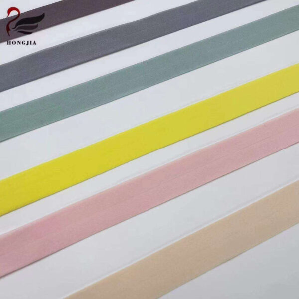 Flat Sewing Fold Over Elastic Band for Underwear Pants Bra Belts Rubber Clothes Adjustable Soft Waistband Tape Webbing Strap