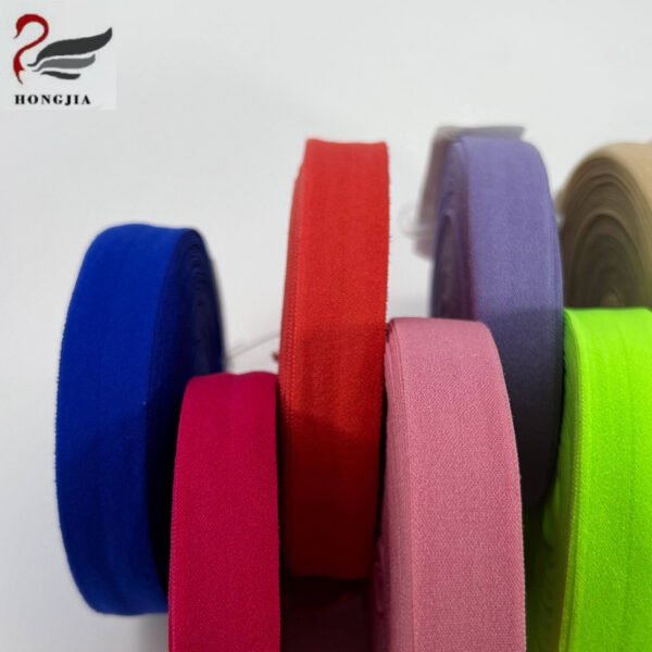 Factory Elastic Strap for Hemming Decoration Sewing Binding Tape Fold Over Elastic for Clothing