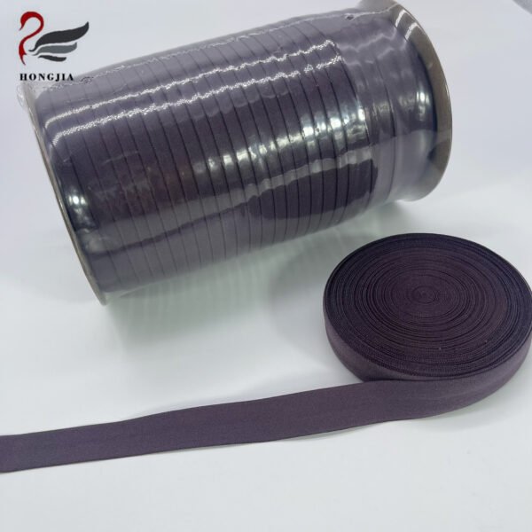 Custom Soft Nylon Spandex Underwear Accessories Fold Over Elastic Trim Wholesale Lingerie Fold Over Elastic Band