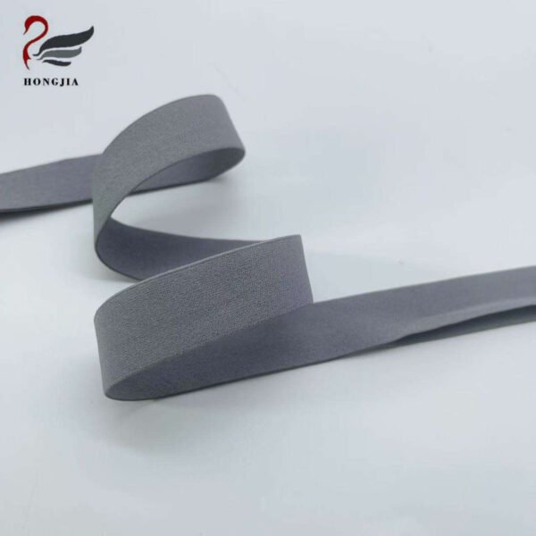 Factory Wholesale Lightweight Nylon Elastic Waistband Edge Banding Elastic Webbing Fold Over Elastic