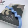 Custom logo Printed Shiny Elastic Band Nylon Herringbone Anti slip Knitted Binding Tape Fold Over Elastic Band