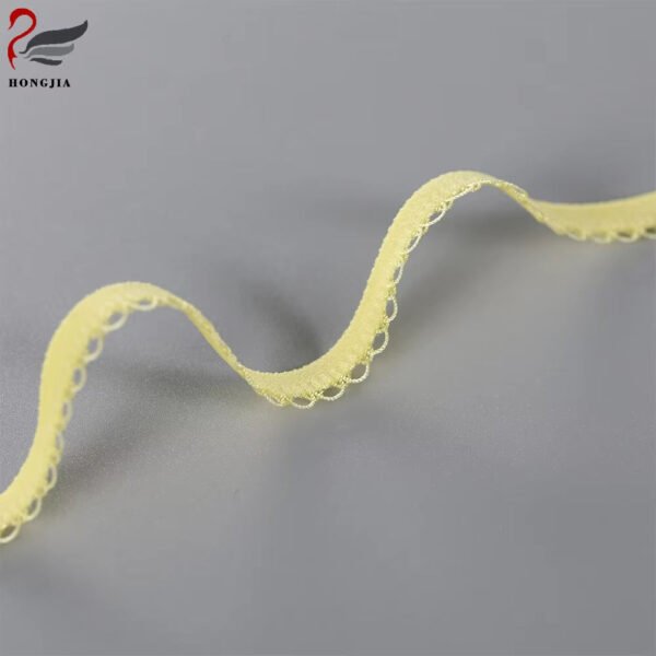 High Quality Nylon Picot Lace Elastic Trim Underwear Elastic Band Non slip Bra Elastic Strap for Lingerie