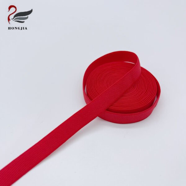 Factory Wholesale Single Color Plush Elastic Band Flat Ribbon Nylon Webbing Belts Elastic Bra Straps